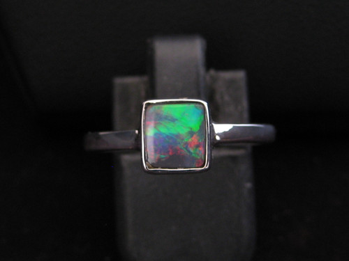 Black opal ring