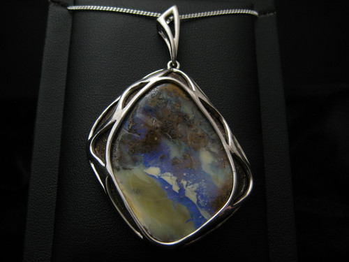 Boulder opal pendant