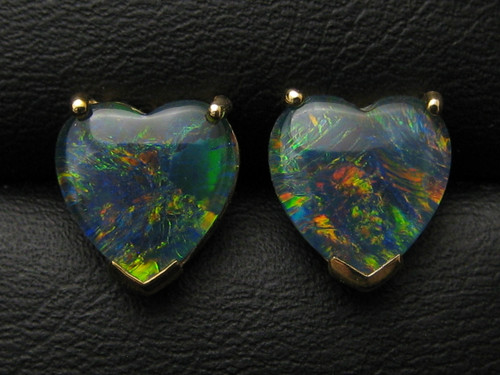 Opal triplet earrings