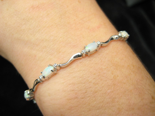White opal bracelet