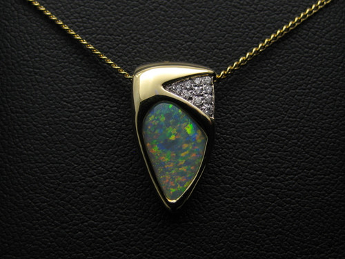Semi Black Opal Pendant