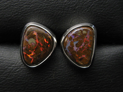 Boulder opal earrings