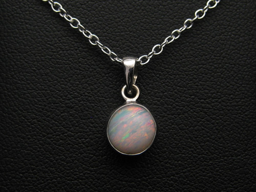white opal pendant