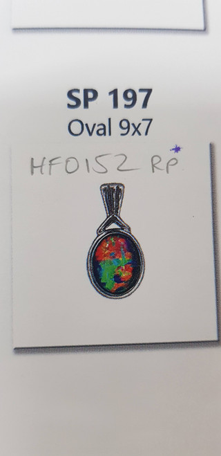 hf0152 sp197 stg 9x7mm opal triplet pendant