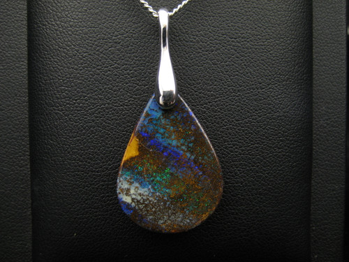 Boulder opal pendant