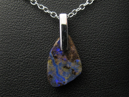 Boulder opal pendant
