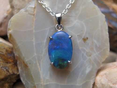 black opal pendant