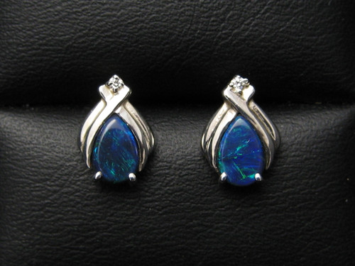 black opal earrings