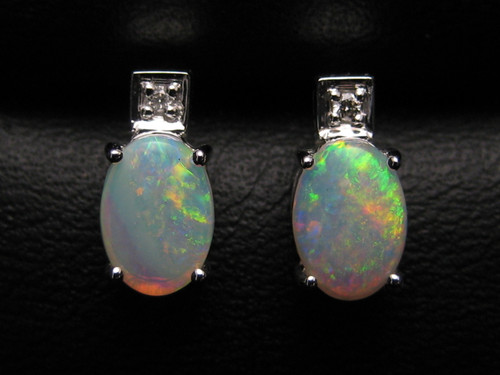 crystal opal earrings