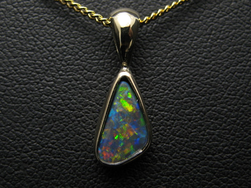 black opal pendant