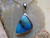 blue opal pendant