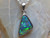 lightning ridge opal pendant
