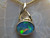 black opal pendant