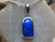 blue fire opal pendant