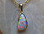 boulder opal pendant