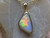 white opal pendant