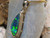harlequin black opal pendant