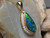 harlequin black opal pendant