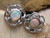 opal flower earrings
