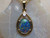 fire opal pendant