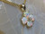 opal flower pendant