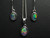 matching opal pendant earring set