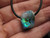 drilled boulder opal pendant