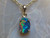 black opal pendant