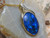 blue fire opal triplet pendant