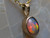fire opal pendant