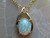 crystal opal pendant