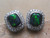 black opal earrings in white gold