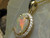 diamond halo opal pendant
