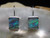 black opal rectangular earrings