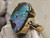 boulder opal ring