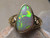 white opal ring