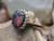 black opal engagement ring
