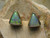 opal triangle earrings