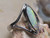 white opal ring
