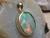 fire opal pendant
