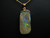 boulder opal pendant