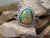 solid crystal opal ring