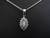 crystal opal pendant