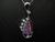 Diamond Kissed - Black Opal Pendant