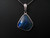 Sterling silver opal triplet pendant