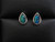 Opal triplet earrings