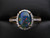 Opal triplet and diamond ring