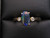Black opal ring