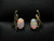 White opal earrings