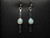 White opal earrings
